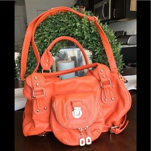 Bright orange summer purse
